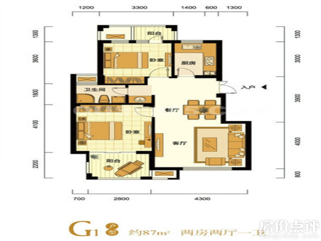 杭州 余杭 逸居城   现场售楼处,2009-03-23 户型图 g4 106㎡